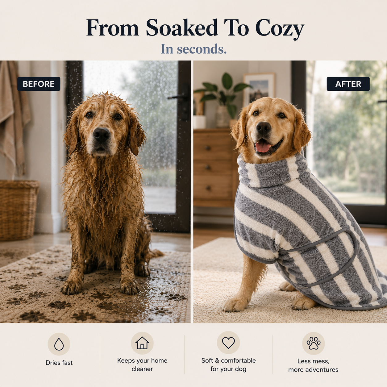 ValkyWrap™ — Quick-Dry Comfort Robe
