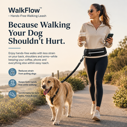 WalkFlow™ -Hands-Free Walking Leash
