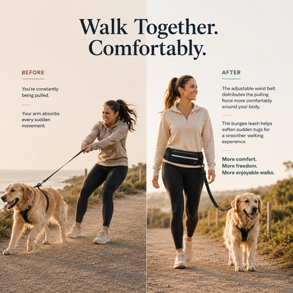 WalkFlow™ -Hands-Free Walking Leash