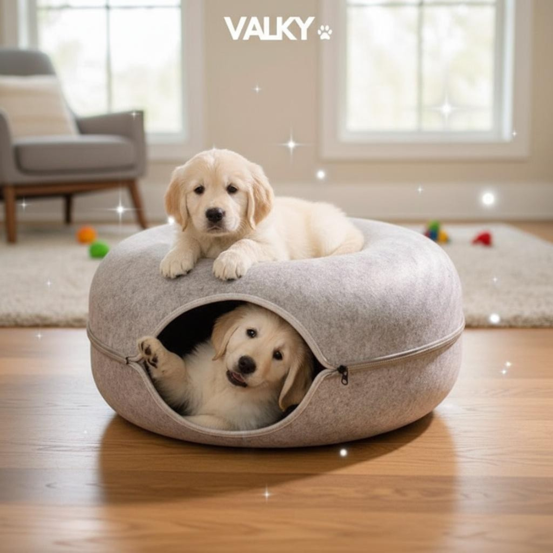 ValkyCurl™ — The Calming Tunnel Bed