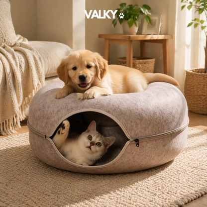 ValkyCurl™ — The Calming Tunnel Bed