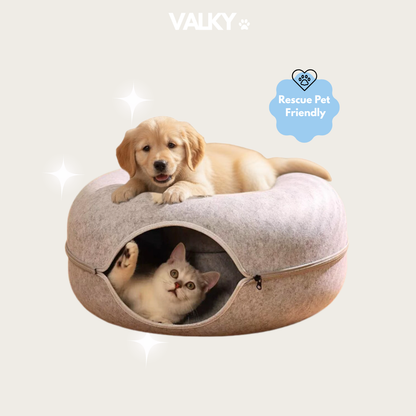 ValkyCurl™ — The Calming Tunnel Bed